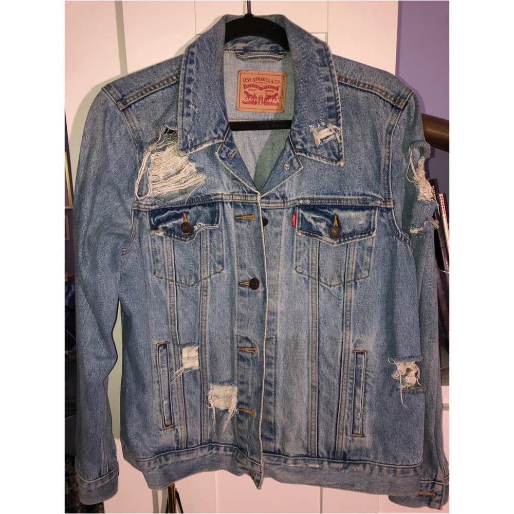 Custom Levi’s Distressed Denim Jacket